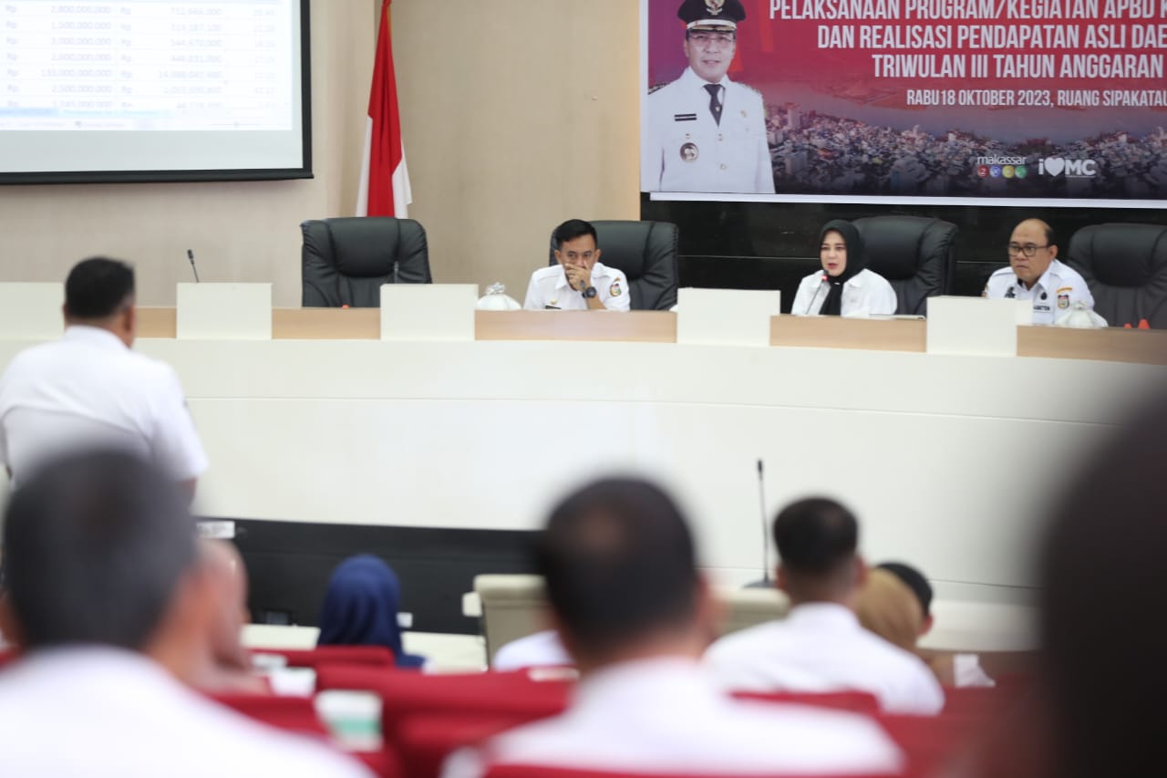 Monitoring Evaluasi Pelaksanaan Program APBD dan Realisasi PAD, Fatmawati  Rusdi Tekankan Akselerasi Percepatan